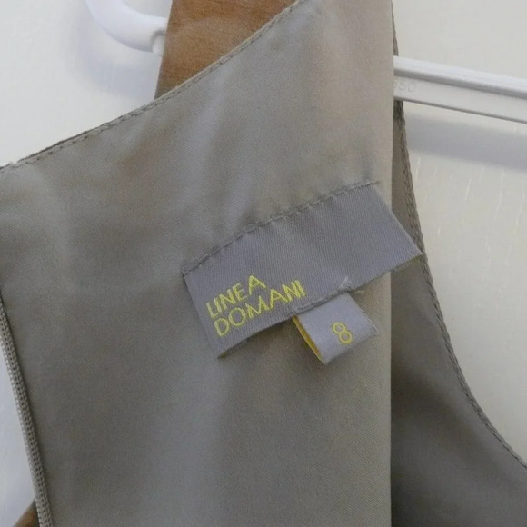 Linea Domani Women's Floral Semi Fitted Sleeveless Dress Sweetheart Neck Size 8 - Picture 9 of 10